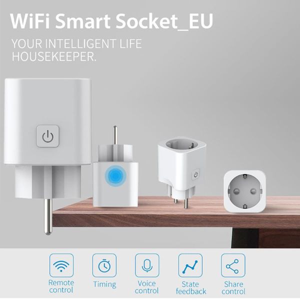 smart power plugs 1pcs wifi socket mini plug eu outlet switch work with for echo alexa/google home remote control z0507
smart power plugs 1pcs wifi socket mini plug eu outlet switch work with for echo alexa/google home remote control z0507