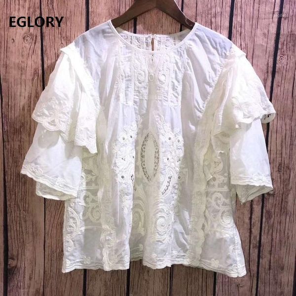 summer fashion blouse women exquisite hollow out embroidery cascading ruffle sleeve casual vintage white blouses women's & shirts
summer fashion blouse women exquisite hollow out embroidery cascading ruffle sleeve casual vintage white blouses women's & shirts