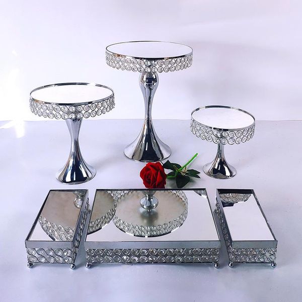 other bakeware 3-9pcs silver metal cake stand round wedding birthday party dessert cupcake pedestal display plate home decor
other bakeware 3-9pcs silver metal cake stand round wedding birthday party dessert cupcake pedestal display plate home decor