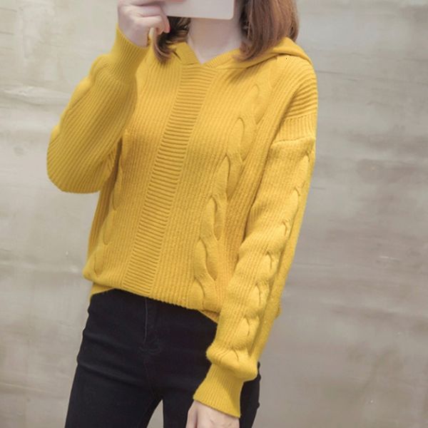 2021 new hooded solid autumn spring woman knitted pullovers casual long sleeve ladies jumper women knit sweater for female outwear deo3, White;black
2021 new hooded solid autumn spring woman knitted pullovers casual long sleeve ladies jumper women knit sweater for female outwear deo3, White;black