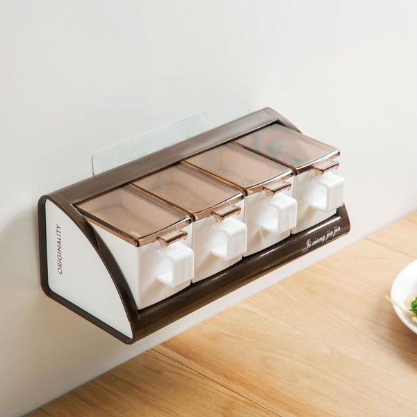 punch-seasoning box set salt shelf household seasoning jar storage box kitchen wall-mounted spice with spoons
punch-seasoning box set salt shelf household seasoning jar storage box kitchen wall-mounted spice with spoons