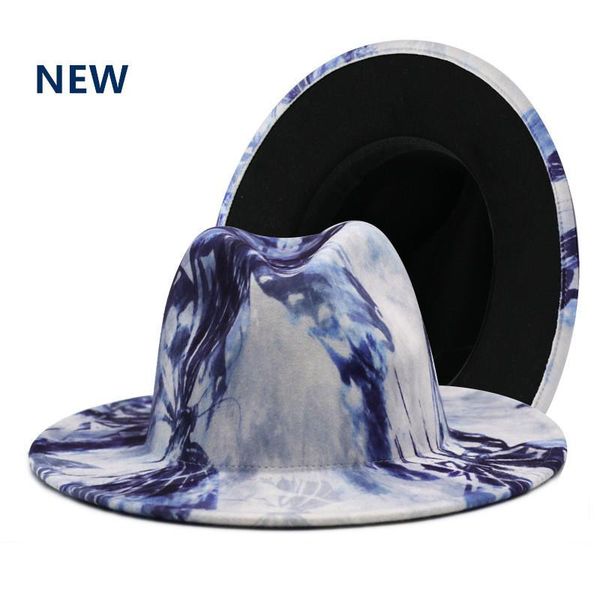 wide brim hats women ink painting tie dye fedora men autumn winter ladies vintage fascinator multicolor panama felt jazz hat wholesale, Blue;gray
wide brim hats women ink painting tie dye fedora men autumn winter ladies vintage fascinator multicolor panama felt jazz hat wholesale, Blue;gray