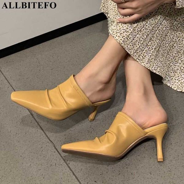 allbitefo fold design genuine leather sheepskin insole women sandals heels fashion slingback summer shoes slippers flip flops 210611, Black
allbitefo fold design genuine leather sheepskin insole women sandals heels fashion slingback summer shoes slippers flip flops 210611, Black