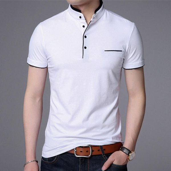 men's polos men shirts short sleeve solid shirt mens camisa fashion stand collar masculina casual cotton plus size m-4x, White;black
men's polos men shirts short sleeve solid shirt mens camisa fashion stand collar masculina casual cotton plus size m-4x, White;black