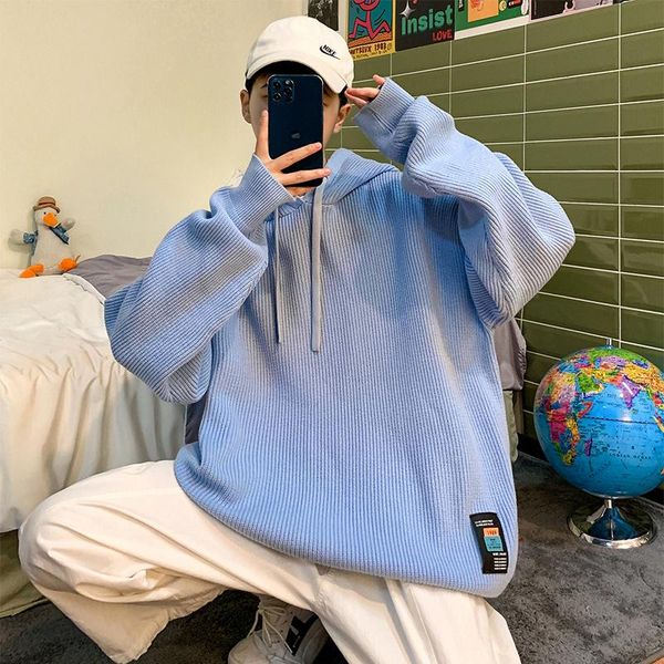 men's sweaters 2022 autumn winter pullover knitted mens hoodies sweatshirts korean oversized harajuku, White;black
men's sweaters 2022 autumn winter pullover knitted mens hoodies sweatshirts korean oversized harajuku, White;black