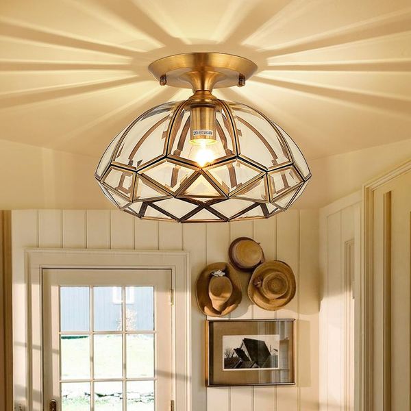 ceiling lights all copper aisle corridor european light simple entrance balcony foyer round lamps 110-265v
ceiling lights all copper aisle corridor european light simple entrance balcony foyer round lamps 110-265v