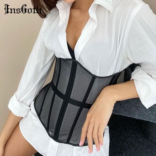 belts insgoth women waist trainer cincher girdles black mesh corset goth vintage slim body streetwear see through, Black;brown
belts insgoth women waist trainer cincher girdles black mesh corset goth vintage slim body streetwear see through, Black;brown