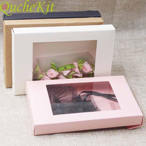 gift wrap 50pcs multi color paper package&display box with clear pvc window wedding candy boxes kraft packaging
gift wrap 50pcs multi color paper package&display box with clear pvc window wedding candy boxes kraft packaging
