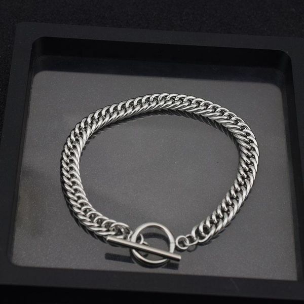 link, chain hip hop bracelet mens stainless steel friendship glamour rock jewelry gifts accessories, Black
link, chain hip hop bracelet mens stainless steel friendship glamour rock jewelry gifts accessories, Black