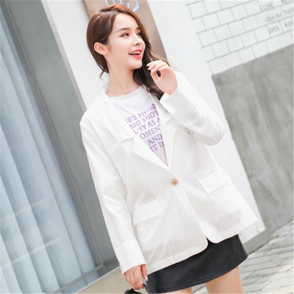 women's suits & blazers hzirip 2021 thin blazer cotton line casual solid coat loose office lady slim pockets suit female jackets, White;black
women's suits & blazers hzirip 2021 thin blazer cotton line casual solid coat loose office lady slim pockets suit female jackets, White;black
