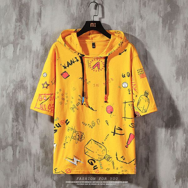 2021 new mens tees summer print short sleeve with hooded t shirt hip hop streetwear sports wear tshirt 5r3q, White;black
2021 new mens tees summer print short sleeve with hooded t shirt hip hop streetwear sports wear tshirt 5r3q, White;black