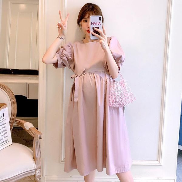 maternity dresses pregnant women summer dress fashion loose o-neck high waist puff sleeve cotton linen pink pregnancy clothes, White
maternity dresses pregnant women summer dress fashion loose o-neck high waist puff sleeve cotton linen pink pregnancy clothes, White