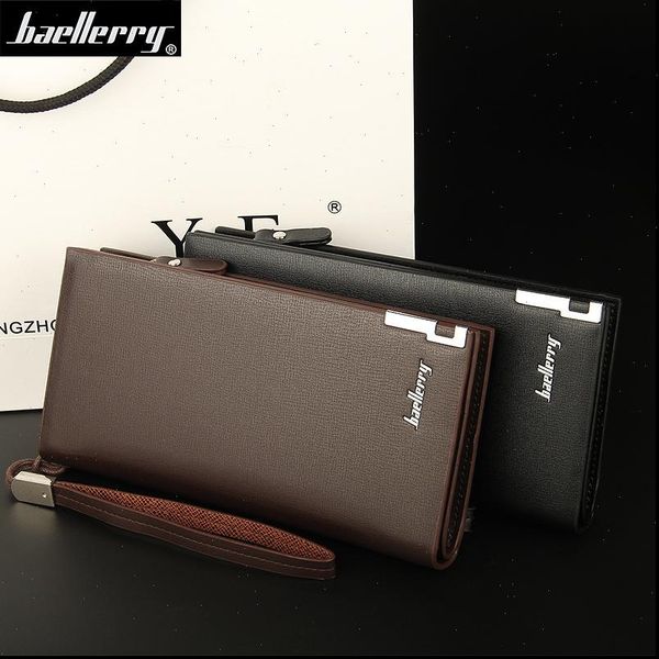 baellerry business mens wallets solid pu leather long portable cash purses casual standard male clutch bag, Red;black
baellerry business mens wallets solid pu leather long portable cash purses casual standard male clutch bag, Red;black