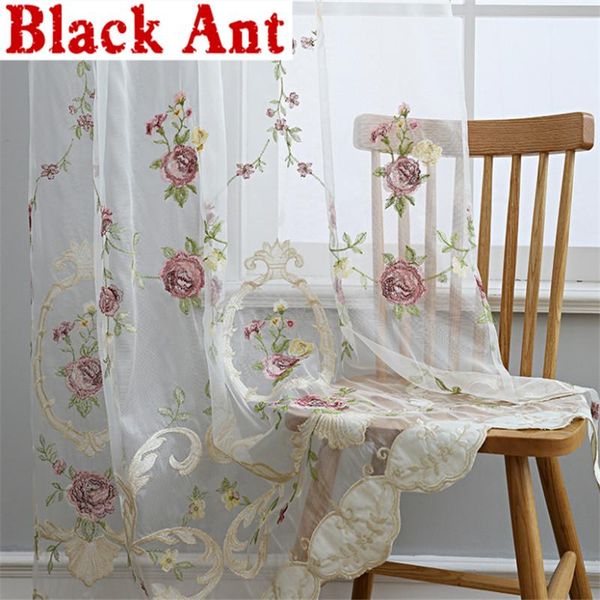 curtain & drapes luxury embroidery flower tulle for living room voile sheer fabric panel bay balcony window screen custom made jd1021#20
curtain & drapes luxury embroidery flower tulle for living room voile sheer fabric panel bay balcony window screen custom made jd1021#20
