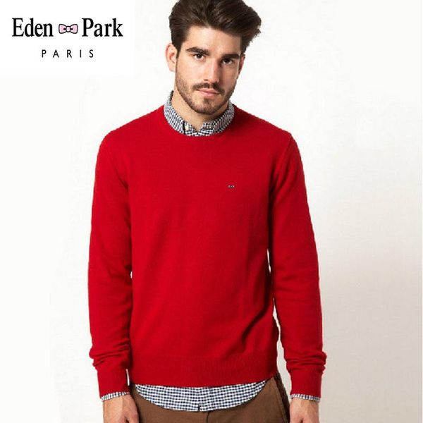 eden park color men 2010 autumn men's sweater knitted o-neck solid pulls 225 chandail men's new sweater casual pullovers brand 092, Black
eden park color men 2010 autumn men's sweater knitted o-neck solid pulls 225 chandail men's new sweater casual pullovers brand 092, Black