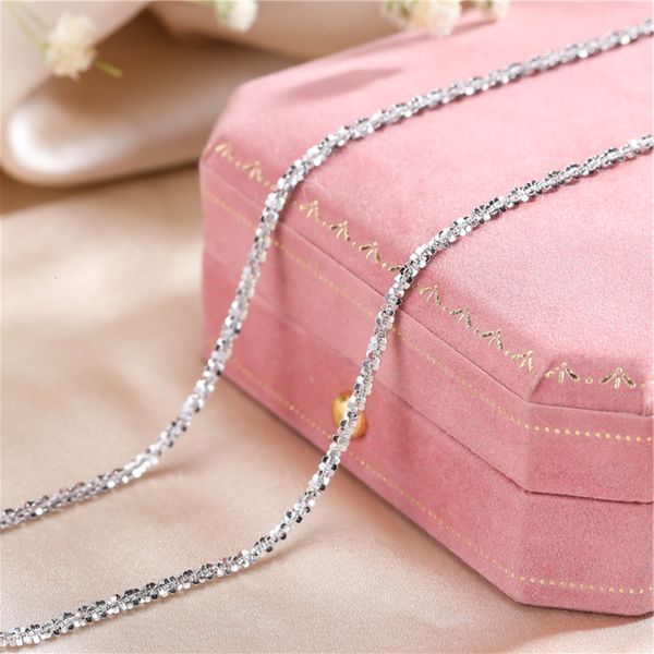 authentic italian s925 silver necklace sparkling clavicle chain sweater high jewelry for woman charm gift
authentic italian s925 silver necklace sparkling clavicle chain sweater high jewelry for woman charm gift