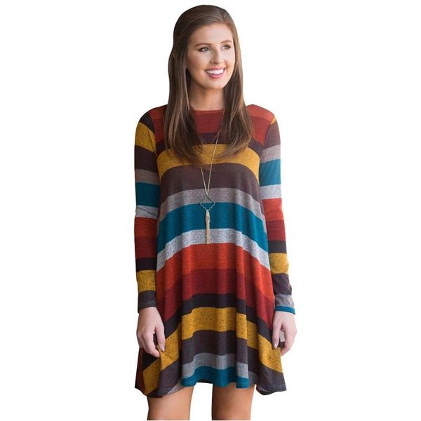 casual dresses european and american -selling women's autumn winter style wide color striped long-sleeved dress, Black;gray
casual dresses european and american -selling women's autumn winter style wide color striped long-sleeved dress, Black;gray