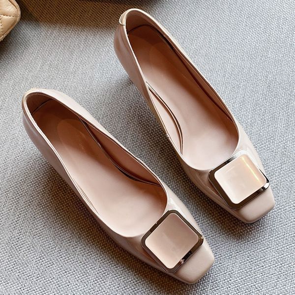 womens genuine leather thick high heel comfortable square toe slip-on pumps ol style elegant ladies evening metal buckle shoes, Black
womens genuine leather thick high heel comfortable square toe slip-on pumps ol style elegant ladies evening metal buckle shoes, Black