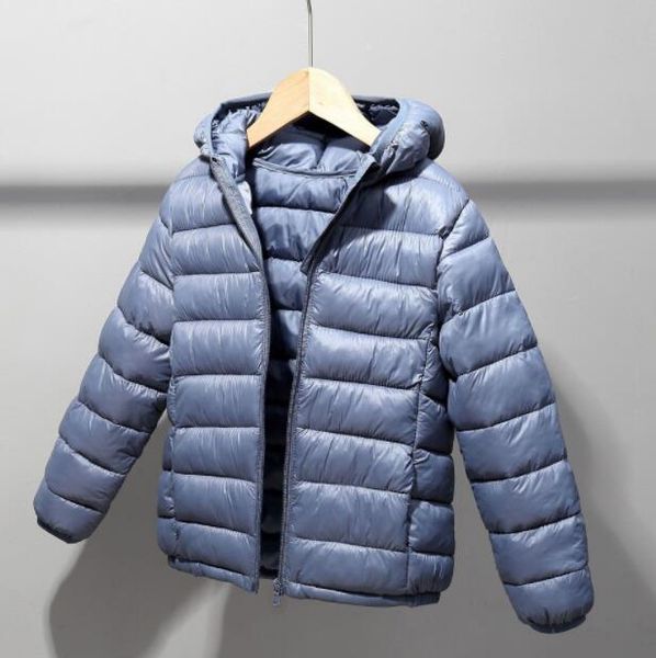 autumn/winter down coat children's jacket hooded solid color outwear warm clothing for boys and girls, Blue;gray
autumn/winter down coat children's jacket hooded solid color outwear warm clothing for boys and girls, Blue;gray