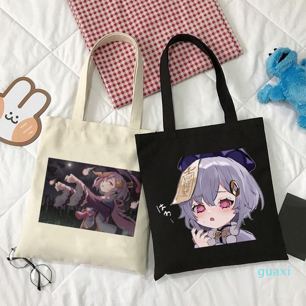 evening bags women genshin impact qiqi canvas black cotton shopper bag girl harajuku classic vintage shoulder handbag female
evening bags women genshin impact qiqi canvas black cotton shopper bag girl harajuku classic vintage shoulder handbag female