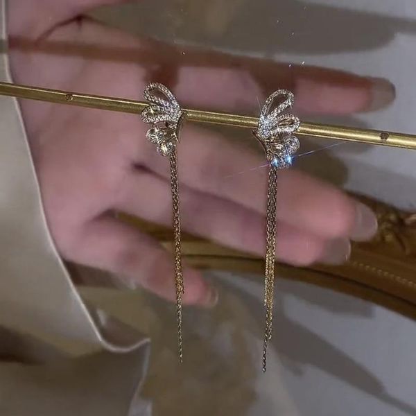 dangle & chandelier korean delicate micro pave zircon cute butterfly wing earrings for women long tassel ladies wedding jewelry, Silver
dangle & chandelier korean delicate micro pave zircon cute butterfly wing earrings for women long tassel ladies wedding jewelry, Silver