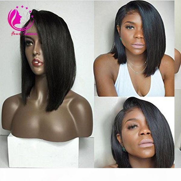 short bob front lace wigs for black women virgin brazilian full lace front human hair bob wigs 150% high density wig natural black, Black;brown
short bob front lace wigs for black women virgin brazilian full lace front human hair bob wigs 150% high density wig natural black, Black;brown