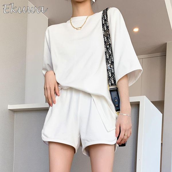 women's tracksuits ekuwa women sets two pieces set white shirts and shorts summer short sleeve o-neck casual outfit for woman, Gray
women's tracksuits ekuwa women sets two pieces set white shirts and shorts summer short sleeve o-neck casual outfit for woman, Gray