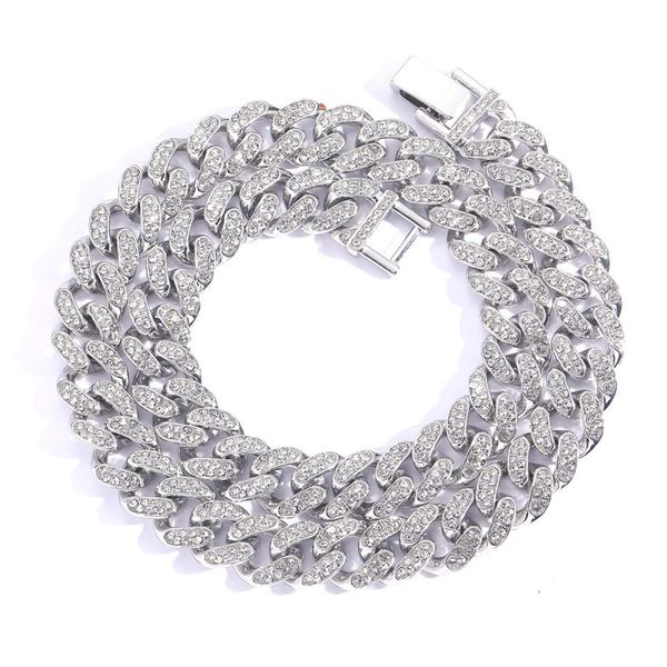 13mm cuban link chain gold silver plated iced out full rhinstone bling chains for men women
13mm cuban link chain gold silver plated iced out full rhinstone bling chains for men women