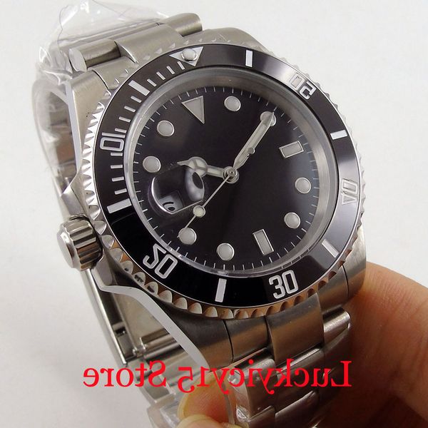 bliger nh35 miyota movement self winding men watch sapphire glass mnetal band ceramic bezel insert, Slivery;brown
bliger nh35 miyota movement self winding men watch sapphire glass mnetal band ceramic bezel insert, Slivery;brown