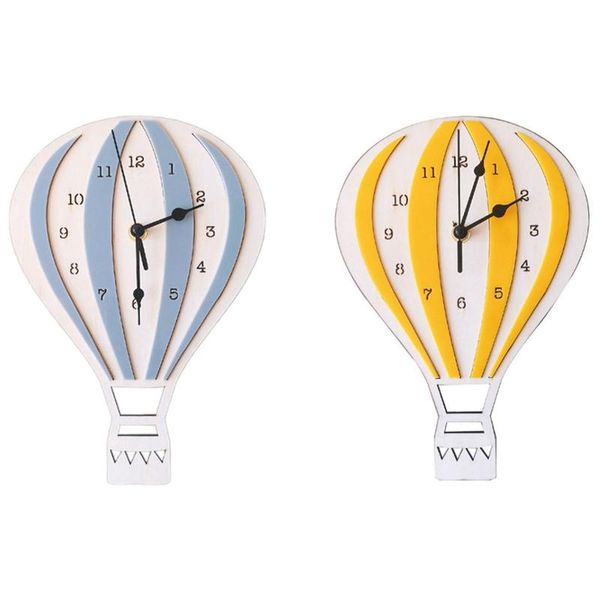 wall clocks 2 pcs children cartoon air balloon clock mute room unique gifts home decorations, yellow & gray
wall clocks 2 pcs children cartoon air balloon clock mute room unique gifts home decorations, yellow & gray