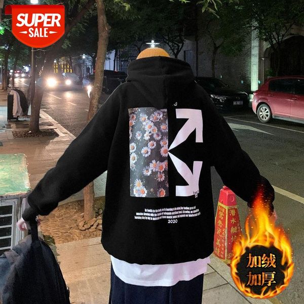 hong kong men's hooded sweater and velvet women's thick arrow print long-sleeved jacket #dd6r, Black
hong kong men's hooded sweater and velvet women's thick arrow print long-sleeved jacket #dd6r, Black