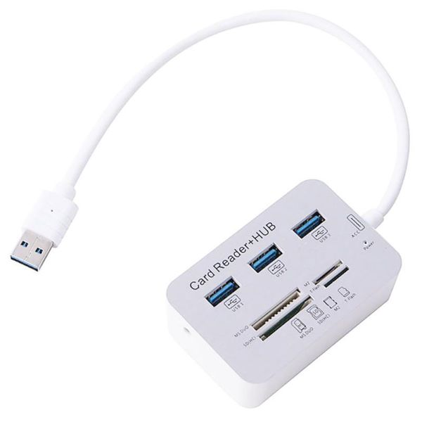 hubs portable size aluminum 3 port usb 3.0 hub ms sd m2 tf multi-in-1 memory card reader adapter converter plug & play
hubs portable size aluminum 3 port usb 3.0 hub ms sd m2 tf multi-in-1 memory card reader adapter converter plug & play