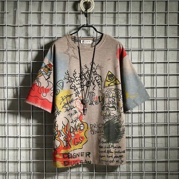 2021 new hip hop graffiti t camisa homem solto harajuku camiseta meninos casual vero punk tshirt streetwear legal estilo coreano camisetas z, White;black
2021 new hip hop graffiti t camisa homem solto harajuku camiseta meninos casual vero punk tshirt streetwear legal estilo coreano camisetas z, White;black