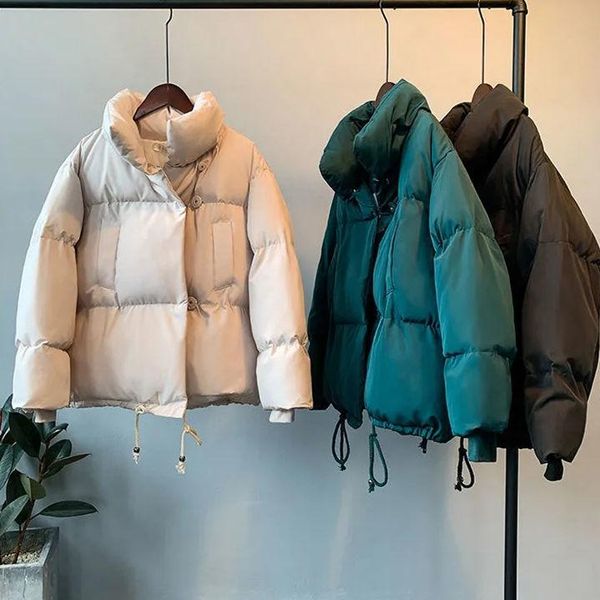 men's down & parkas 2021 winter streetwear fashion men thicken warm jackets solid color man casual outwear coats cotton padded b569, Black
men's down & parkas 2021 winter streetwear fashion men thicken warm jackets solid color man casual outwear coats cotton padded b569, Black
