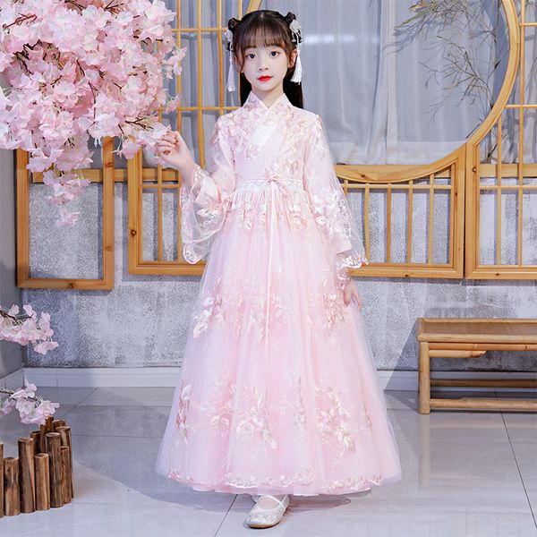 2021 hanfu long sleeve chinese style princess dress evening party dress for girls mesh dress baby clothes for 4-11 year old, Red;yellow
2021 hanfu long sleeve chinese style princess dress evening party dress for girls mesh dress baby clothes for 4-11 year old, Red;yellow