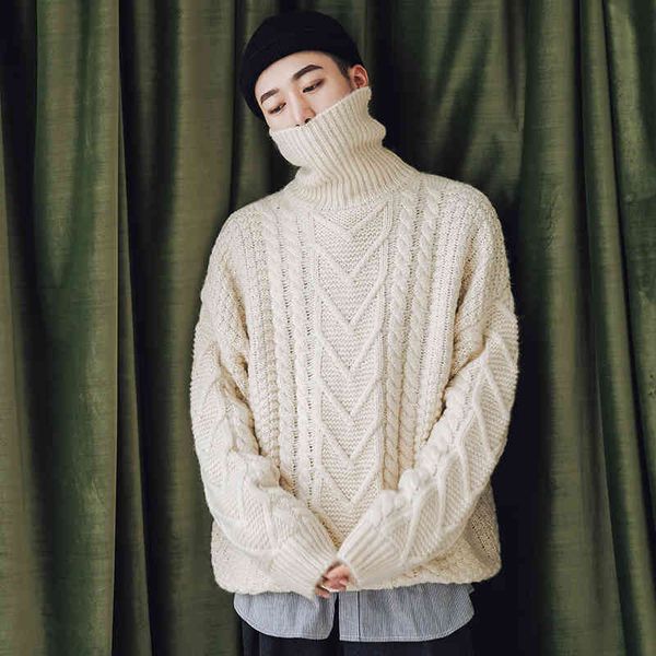 winter men's casual thicken cashmere knitting woolen sweaters brand in warm pullover loose clothes coats turtleneck -xl 210524, White;black
winter men's casual thicken cashmere knitting woolen sweaters brand in warm pullover loose clothes coats turtleneck -xl 210524, White;black