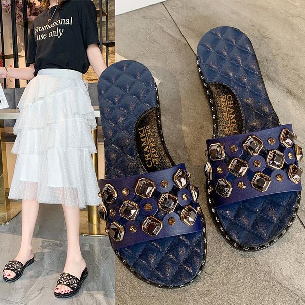 summer new style sandals and slippers korean version of rhinestone flip-flop women non-slip flat bottom women slippers, Black
summer new style sandals and slippers korean version of rhinestone flip-flop women non-slip flat bottom women slippers, Black