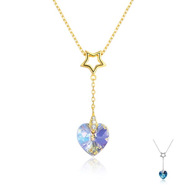 zemior sterling silver 925 crystal heart pendant necklaces for women star double chains necklace fashion party jewelry best
zemior sterling silver 925 crystal heart pendant necklaces for women star double chains necklace fashion party jewelry best