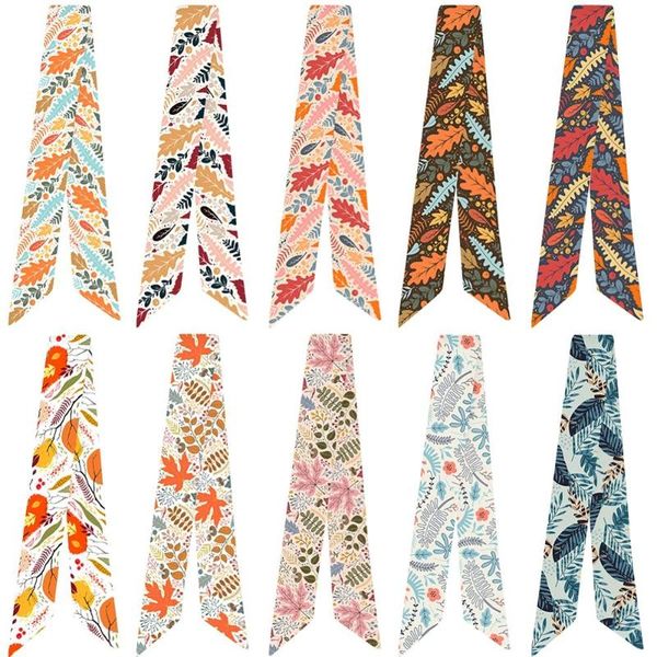 scarves autumn leaf stripe print variety bag handle tied scarf small for women neck wear handkerchief, Blue;gray
scarves autumn leaf stripe print variety bag handle tied scarf small for women neck wear handkerchief, Blue;gray