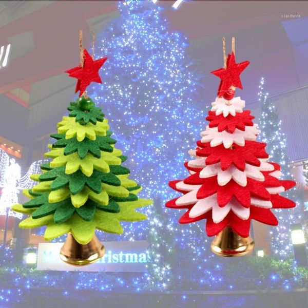 christmas decorations 2pcs xmas pendants tree shaped bell felt faric jingle exquisite holiday hanging adornment (red and green)
christmas decorations 2pcs xmas pendants tree shaped bell felt faric jingle exquisite holiday hanging adornment (red and green)