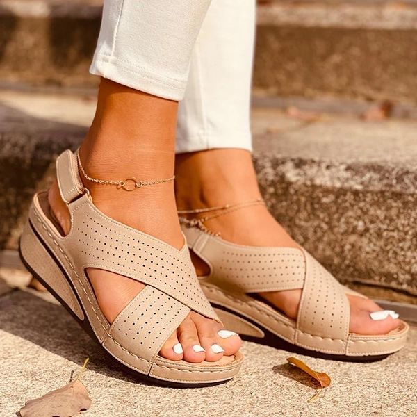 sandals 2021 summer retro women's sewing women casual wedge shoes woman lady buckle strap hook loop soft platform female, Black
sandals 2021 summer retro women's sewing women casual wedge shoes woman lady buckle strap hook loop soft platform female, Black