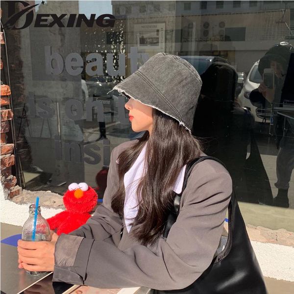 2021 spring summer new style washed fringe denim wild fisherman hat female bucket shade basin hat tide, Blue;gray
2021 spring summer new style washed fringe denim wild fisherman hat female bucket shade basin hat tide, Blue;gray