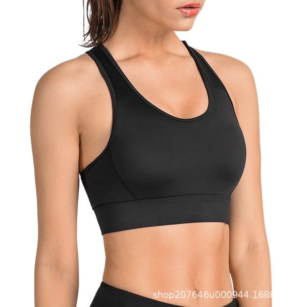 new shock absorption gathered running fitness underwear sports yoga vest bra, Black;white
new shock absorption gathered running fitness underwear sports yoga vest bra, Black;white