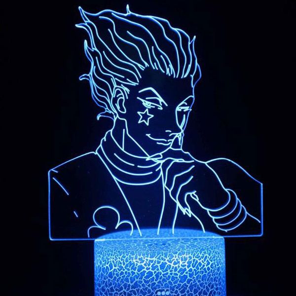 night lights acrylic 3d light led color changing nightlight anime hisoka lamp touch switch
night lights acrylic 3d light led color changing nightlight anime hisoka lamp touch switch