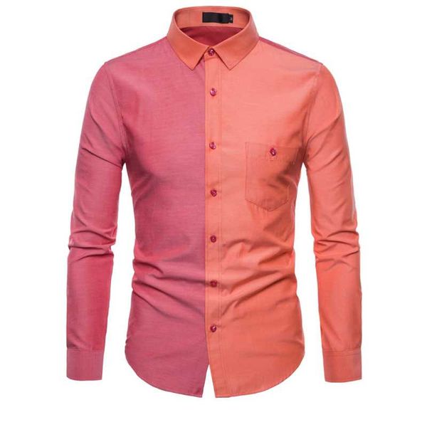 new men's fashion casual color splicing long sleeve shirt men's fashion splicing shirt casual top, White;black
new men's fashion casual color splicing long sleeve shirt men's fashion splicing shirt casual top, White;black