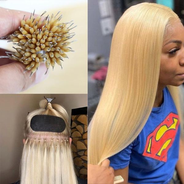 human hair bulks blonde color 613 silky straight nano ring extensions brazilian natural remy hairs 100g/pack 8inch-28inch, Black
human hair bulks blonde color 613 silky straight nano ring extensions brazilian natural remy hairs 100g/pack 8inch-28inch, Black