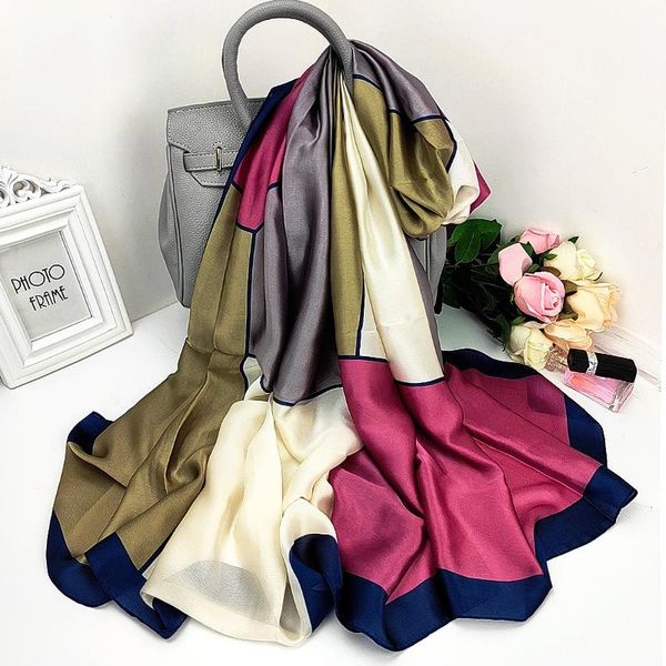 scarves korean print silk scarf dustproof shawlsummer 180x90cm bandana fashion high-grade beach towel autumn color matching, Blue;gray
scarves korean print silk scarf dustproof shawlsummer 180x90cm bandana fashion high-grade beach towel autumn color matching, Blue;gray