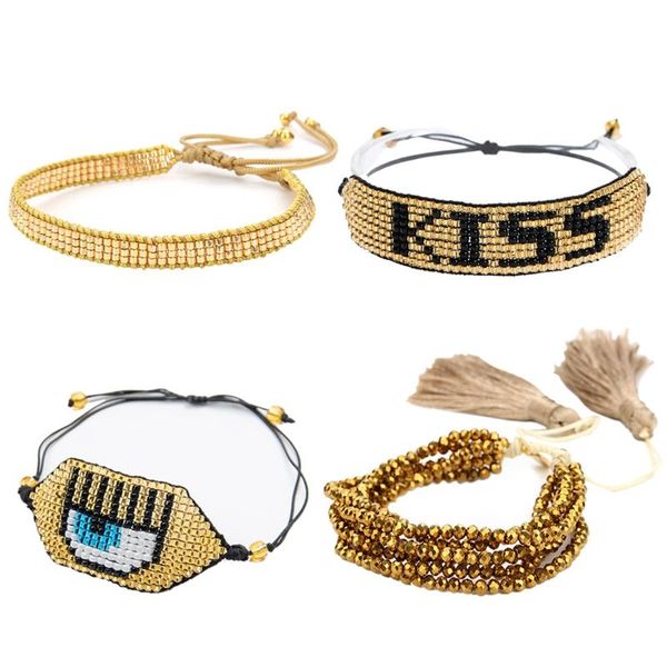 charm bracelets bracelet evil eye jewelry gold set crystal pulseras kiss women handmad beads gift, Golden;silver
charm bracelets bracelet evil eye jewelry gold set crystal pulseras kiss women handmad beads gift, Golden;silver