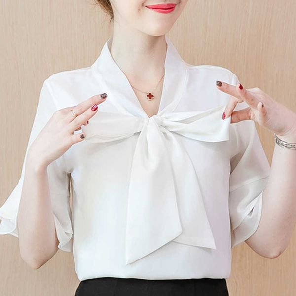 summer blouse women blusas mujer de moda short sleeve blouse women bow v-neck chiffon white blouse shirt clothes c943 210602
summer blouse women blusas mujer de moda short sleeve blouse women bow v-neck chiffon white blouse shirt clothes c943 210602