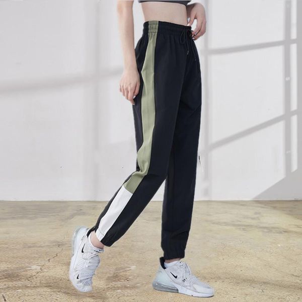 running pants women loose sports breathable workout gym sweatpants outdoor fitness training jogging trousers spliced colors, Black;blue
running pants women loose sports breathable workout gym sweatpants outdoor fitness training jogging trousers spliced colors, Black;blue